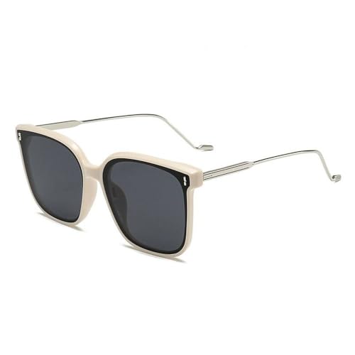 Lunettes de soleil œil de chat noir pour femme vintage grand format UV400