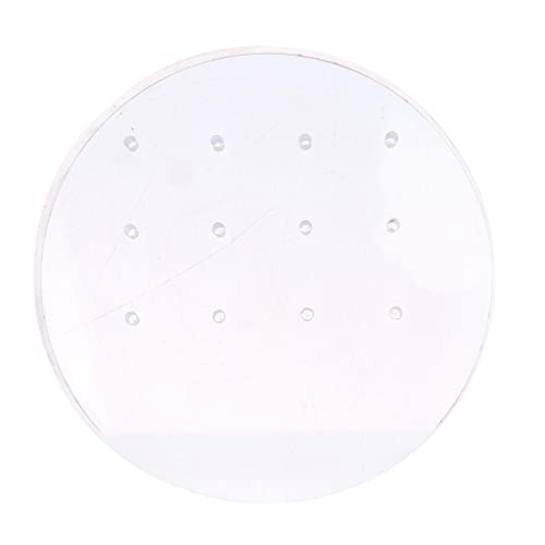 Xiaojikuaipao Support en acrylique pour perceuse à ongles 12 trous transparent organisateur de manucure | Pas de désordre pour les têtes de meulage – Diamètre 9,5 cm