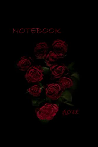  notebook: Red Rose Journal : ( Red Rose Notebook, Composition Book, Diary, 6 x 9, Medium, Ruled )