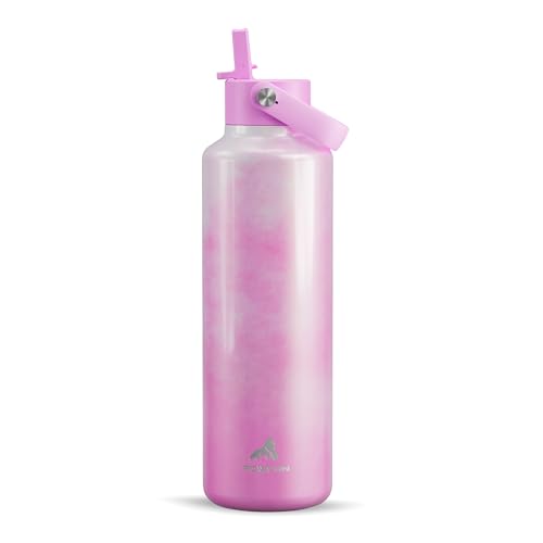 24 oz Double Walled Water Bottle for Women: Leakproof, Cup