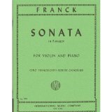 Franck Cesar Sonata In A Major Violin and Piano by Zino Francescatti Robert Casadesus International      Sheet music