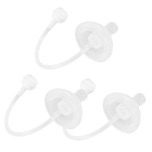 Abaodam 3 Pajitas De Silicona Para Mamá Pajitas Colgantes Frasco Para Lactancia Biberón Tetinas Arandelas Peso Borla Tapas De Leche Cinta Adhesiva Chupetes Barra