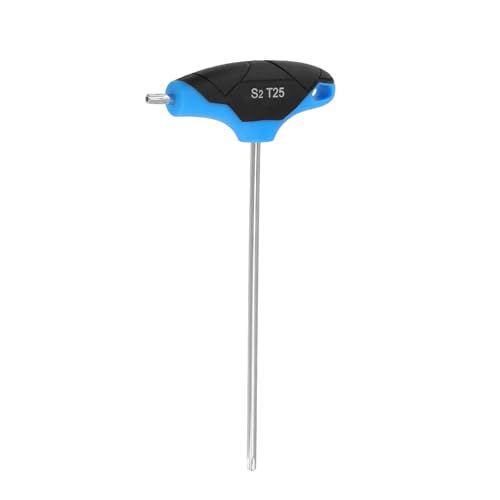 Image of Antrader T25 Torx Screwdriver,Anti Tamper Proof Torx Key,S2 Steel T-Handle Dual End Wrench-2Pcs (Blue)