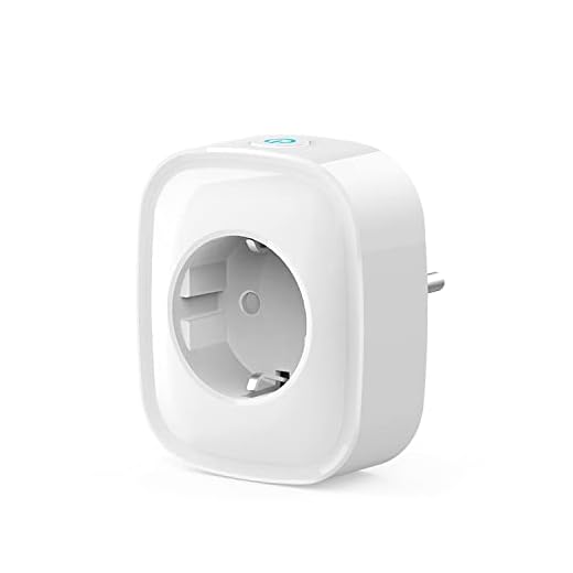 OHMAX Enchufe Inteligente Wifi con Monitor de Energía, Enchufe Alexa Programable con Temporizador, Control Remoto por APP and Voz, Compatible con Alexa y Google Home