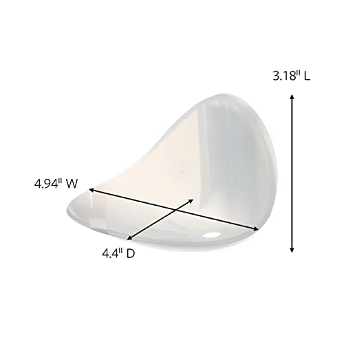 Command Bath Soap Dish With Water-Resistant Adhesive, 2 lb Capacity, 1 Dish, 2 Strips, BATH14-ES