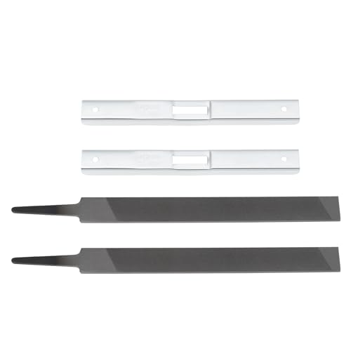 Create idea 2 Juegos Afilador Sierra Cadena Herramienta Calibre Profundidad Afilador Lima Plana Medidor Profundidad Medidor Rastrillo Motosierra Kit de Herramientas Afilado