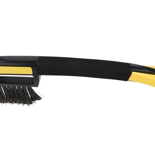 Snow Brush with Ice Scrapers for Car Windshield, Car Brush with Foam Grip, Winter Accessories, Wider Snow Scraper for Window, SUVs, Cars, Detachable Snow Removal Tool, Scratch-Free (Yellow) by Generic - Used condition - Image 2