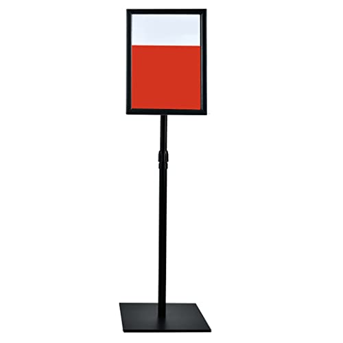 Support pour affiche publicitaire robuste avec cadre rotatif et base stable