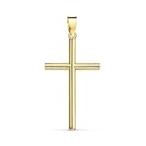 ⭐ Pendentif Médaille Croix ⭐ Or 18 Carats 750/1000 Jaune⭐ Dimensions 2.6cm*1.5cm - Poids Indicatif 0.45gr - Poids Définitif Connu après la Fabrication⭐ Chaîne Maille Forçat Dorée Offerte - Ajustable 42/45cm - Femme ou Enfant⭐ Bijou livré dans un écrin et accompagné d'un certificat d'authenticité