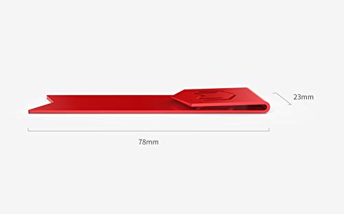 CJ Tech Mental Bookmark, Stylish Bookmarks, Teacher Valentine Gift, Unique Gift for Women, Men, Readers, Light&Durable Reward Bookmark with ANODIZING Technology, SuperGrip U-Shape Design-3 Pieces - Thumbnail 4