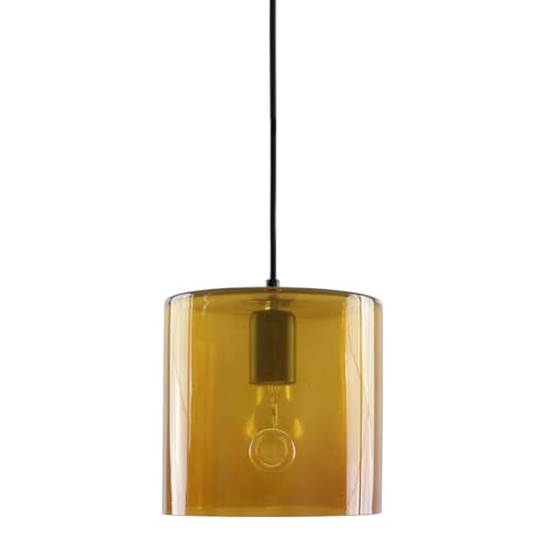 Suspension en verre d'exception 60W lgh0420, l'élégance du verre soufflé miel