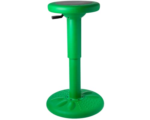 Image of Studico ActiveChairs Adjustable Wobble Stool, Flexible Classroom Seating, Improves Focus, Posture and Helps ADHD /ADD, Sensory Chair, Active Fidget Chairs Adjusts from 16.65 inch to 23.75 inch Ages 13-18 Gree