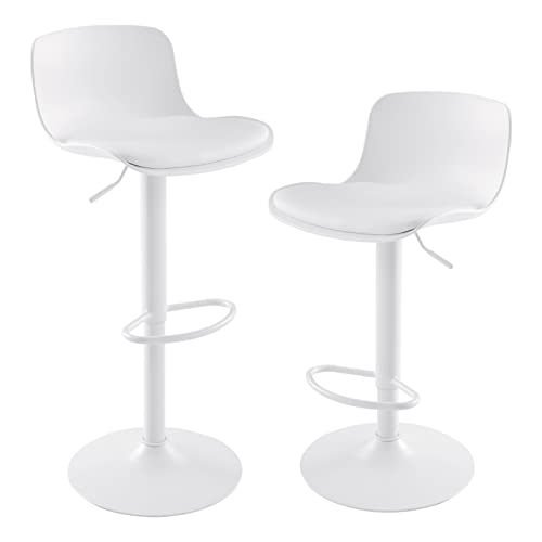 YOUNIKE Taburetes de Bar Altura Ajustable y rotación de 360°, diseño Moderno y ergonómico para Bar, mostrador, Cocina y...