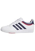 adidas Unisex Hoops 4.0 Shoes, Cloud White/Dark Blue/Team Power Red 2, 11 UK