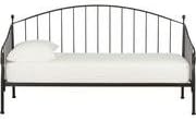 Kings Brand Black Metal Twin Size Day Bed (Daybed) Frame with Metal Slats