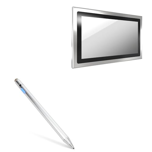 BoxWave Stylus Pen Compatible with Premio SIO-W224-J1900 - AccuPoint Active Stylus, Electronic Stylus with Ultra Fine Tip - Metallic Silver