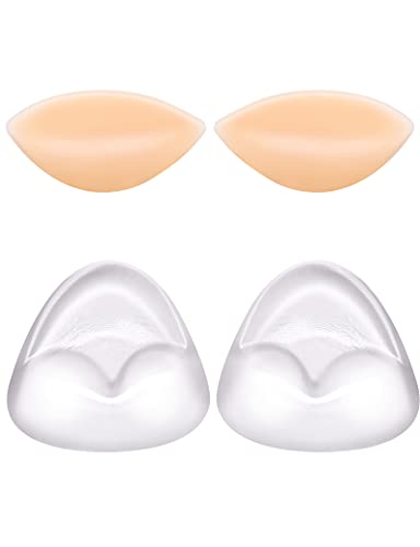 2 Paires Coussinets Soutien-Gorge, Rembourrage Soutien-Gorge en Silicone Push-up Inserts de Soutien-Gorge pour Maillots de Bain Sports de Bikini