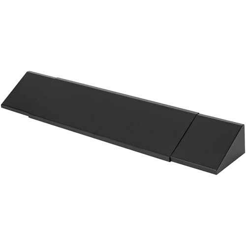 6 Inch Adjustable Fireplace Hood & Heat Deflector 28 to 48 Inch Fireplaces Hood Heat Smoke Guard Shield Mantel Protects from Heat Damage (Black)