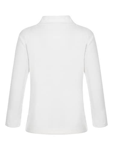 FEESHOW Kids Girls Boys Turtleneck Thermal Underwear Solid Base Layer Undershirts Winter Warm Pullover Tops2