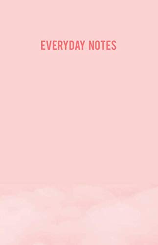 Everyday Notes: Pink Pastel Clouds 5.5x8.5 Line Notebook, Journal Writing, Everyday Notebook