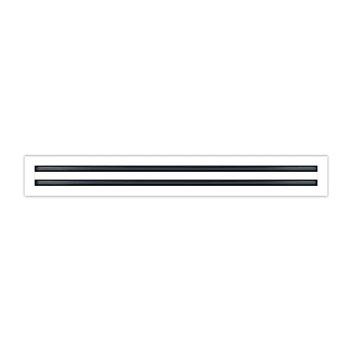Image of BUILDMART - 30x4 White Modern AC Vent Cover - Decorative Air Vent - Standard Linear Slot Diffuser - Register Grille for Ceiling, Walls & Floors - Texas Buildmart