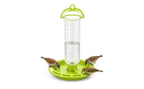Image of PuraMart Hanging Bird Feeder for Garden, Balcony (1 Litre) | Bird Food Dispenser | 4 Feeding Ports | 360 Perch | Weatherproof Bird Feeding Station | Indoor & Outdoor Use (Water Dispenser(Pack of 1))