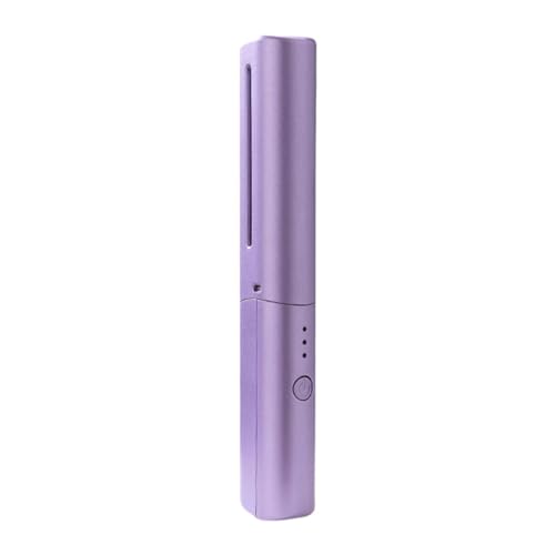 Peine alisador y rizador 2 en 1 harayaa morado