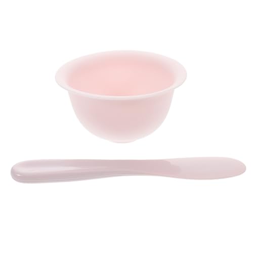 Beatifufu Elegant Spa Accessory Set Silicone Mask Mixing Bowl Facial Mask Tool Small Bowl Spatula
