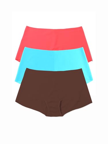 Image of hanky panky - BreatheSoft Boyshorts Panties | Comfortable Womens Underwear, Sleek Full Back Coverage | Sizes (XS-XL) | 3 pack