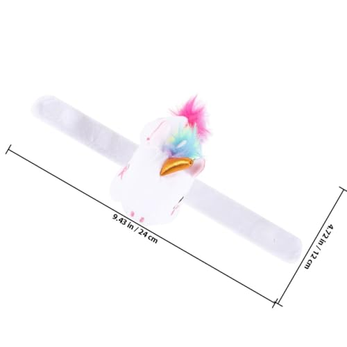 Pulseras de peluche de unicornio ORFOFE con dos unidades para fiestas 2