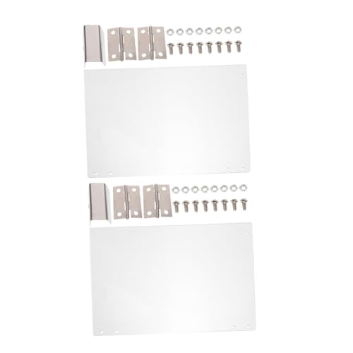 Sosoport 2pcs Replacement Door Panels for Commercial Popcorn Makers Thickened PVC User Friendly Dual Door Design Easy Access Maintenance Compatible with Household Popcorn Machines