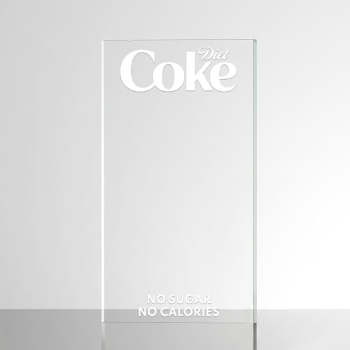 Image of Sticker for Glass & Mirrors| Minimal Vinyl Decal for Bedroom Bathroom & Cafe | Self-Adhesive Waterproof Quote Mirror Sticker | Aesthetic Decals (Diet Coke, Medium, Matt White)