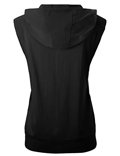 GIVON Women's Lightweight Hooded Vest Sleeveless 1/4 Zip Pullover Casual Hoodie Sweatshirt with Pockets3