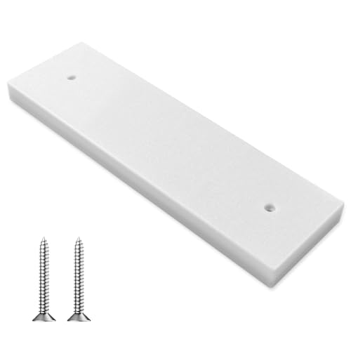 HDWGGD Transducer Mounting Plate Boat Transducer Mounting Board Hardware Kit UV Resistant Marine-Grade Transducer Mounting Block Kit - 0.8 inch Thickness (White)