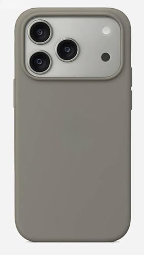 Image of Premium Liquid Silicone Case for iPhone 17 Pro - Slim Full Body Protective Back Cover with Soft Microfiber Lining, Anti-Slip Grip Scratch Resistant Phone Case (Light Grey)