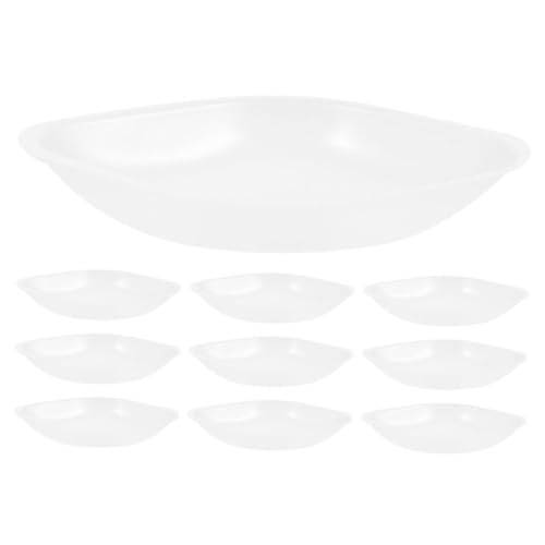CHILDWEET 10pcs Plastic Weighing Pan Laboratory Equipment Weighing Dishes Weighing Trays Weighing Plates Weigh Boats Surface Plate Weighing Pans Reusable Pans Dry Powder Containers