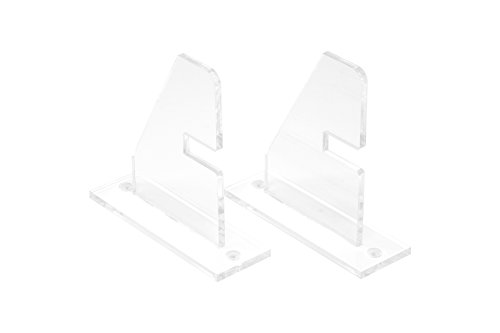 Better Display Cases Deluxe Clear Acrylic Horizontal Sword Wall Mount Brackets For 1/2 Inch Wide Sword (A062) #TOP4