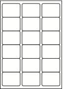 LABELS4U 50 Sheets A4, 18 Labels per Sheet, Size 63.5 x 46.6mm (900 Labels)