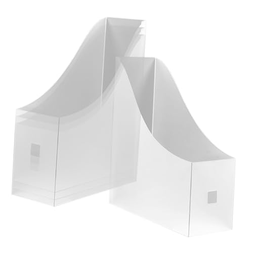 Organisateur de papier de bureau Homoyoyo en plastique | Lot de 5 porte-revues verticaux pour trier