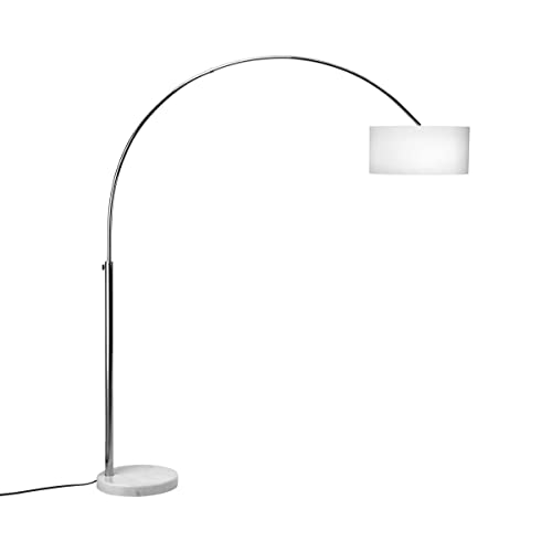 BUTLERS Bow Bogenleuchte ausziehbar 180-200cm in Schwarz - Standleuchte mit...