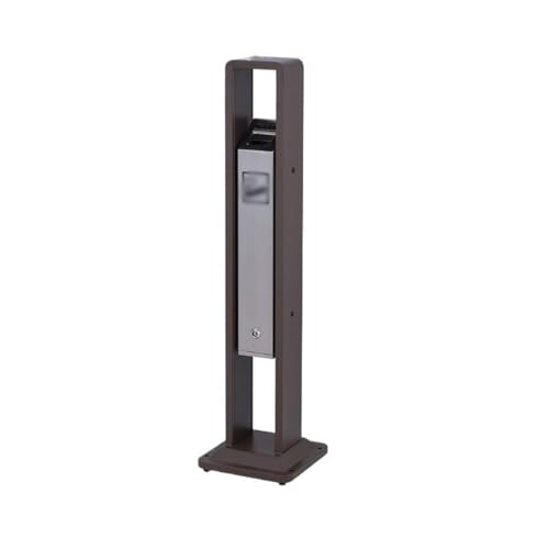 Papelera para Exterior Cenicero Vertical for exteriores, zona for fumar, columna grande de colillas de cigarrillos de acero inoxidable, Cubo de colección de colillas comerciales Contenedor de Residuos