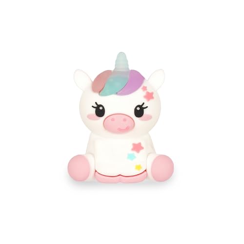 LEGAMI - Taille-crayon lumineux avec récipient - Taille-crayon magique, école, thème Unicorn