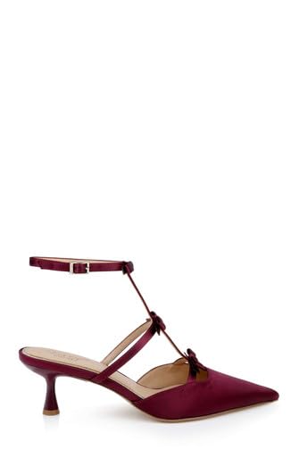 Jewel Badgley Mischka Elisabetta T-Strap Kitten Heel Pumps3