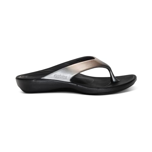 Image of Aetrex Maui Orthopedic Flip Flops for Women Arch Support - Pressure Relief Water-friendly Shock Absorption Super Soft UltraSky EVA Foam Flip Flops