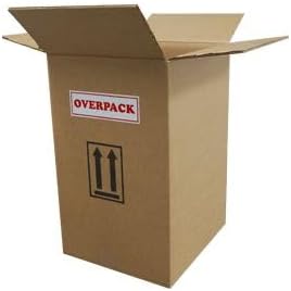 Air Sea Containers 19/20 Liter - 3H1 Jerrican - OVERPACK BOX - Perfect Low Cost Solution for Shipping 5 Gallon Jerricans - (Inner Dimensions: 11-1/2"x10"x16-1/2") Pack of 10