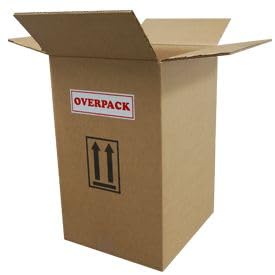 Air Sea Containers 19/20 Liter - 3H1 Jerrican - OVERPACK BOX - Perfect Low Cost Solution for Shipping 5 Gallon Jerricans - (Inner Dimensions: 11-1/2