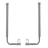 Boat Trailer Guide-ons, 40'/48' Adjustable, 2PCS Rustproof Electro-Galvanized Steel Trailer Guide ons, Trailer Guides with PVC Pipes, for Ski Boat, Fishing Boat, Sailboat Trailer (2 PCS)