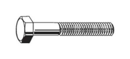 9/16"-12 x 5" Grade 8 Zinc Yellow UNC (Coarse) Hex Head Cap Screws, 5 pk.