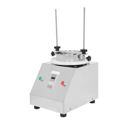 CRYBY Lab Sifter Shaker, 125W Electric Sieve Shaker Lab Sifter Vibrating Sieve Machine, 1-7 Layers Stainless Steel Vibrating Screen Sieve Shaker Machine for Sample Particle Liquid Powder, 110V 60Hz
