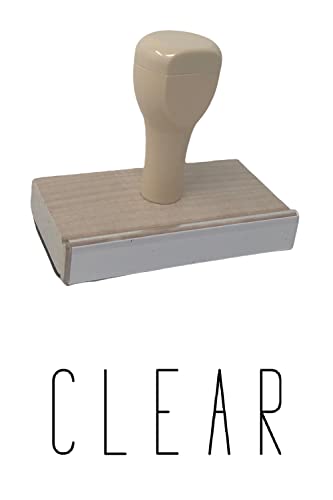 Clear Rubber Stamp, 1 X 3" Wood Stamp #TOP23